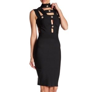 Black bandage bodycon dress